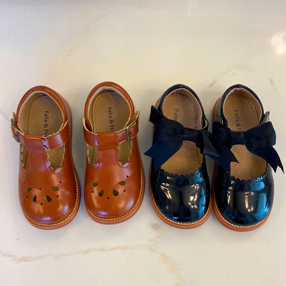 Felix and Flora Mary Jane shoes 2 pairs